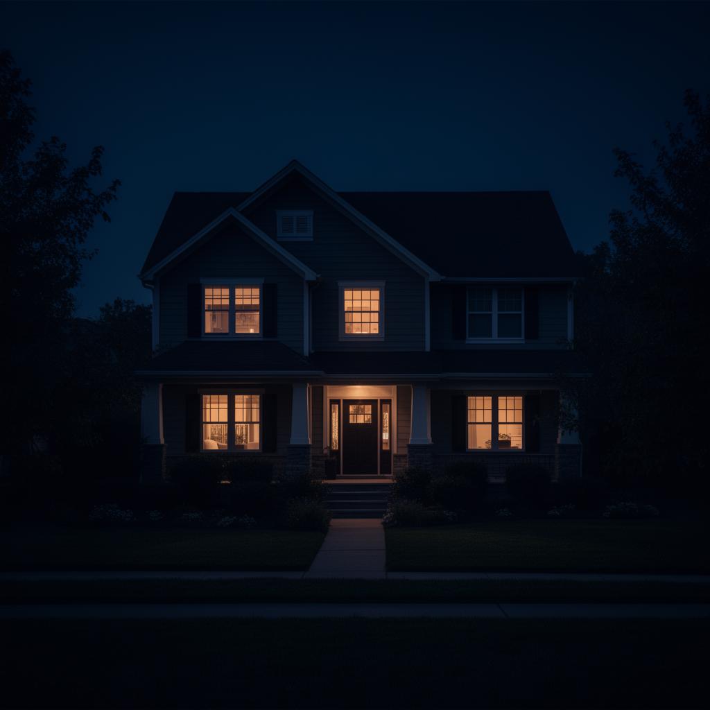 Family home protected at night